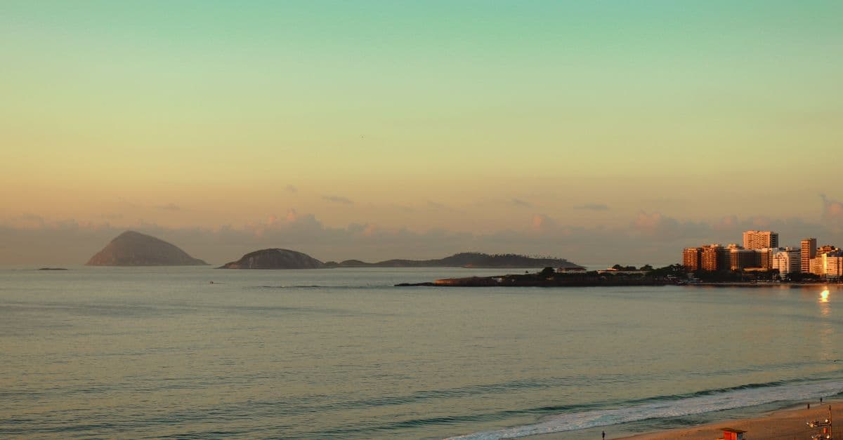 A Rio de Janeiro beach at sunrise